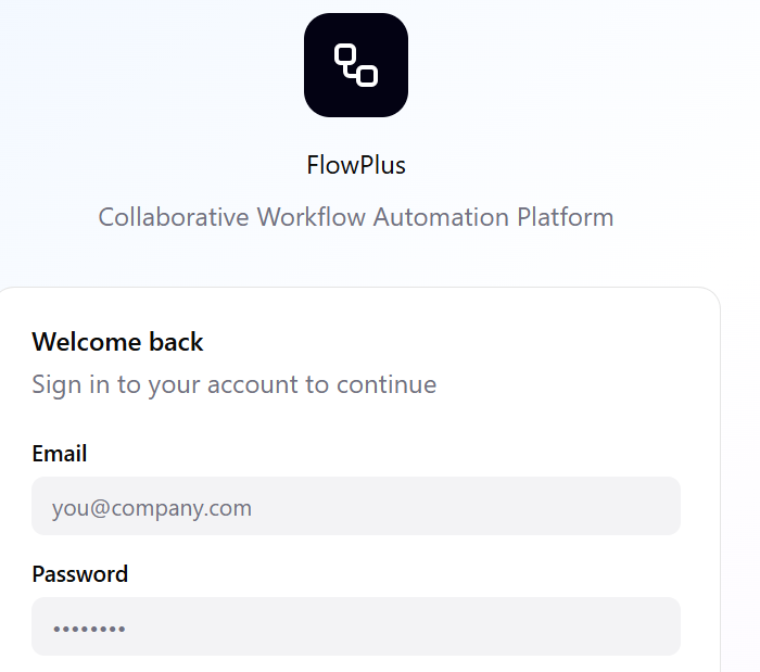 Screenshot of FlowPlus project
